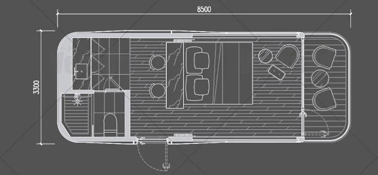 Mobile Homes Cabin Manufactured Supplier Movable Office Prefabricated Container Homes Prefab Houses with 5 Rooms Beach Hotel