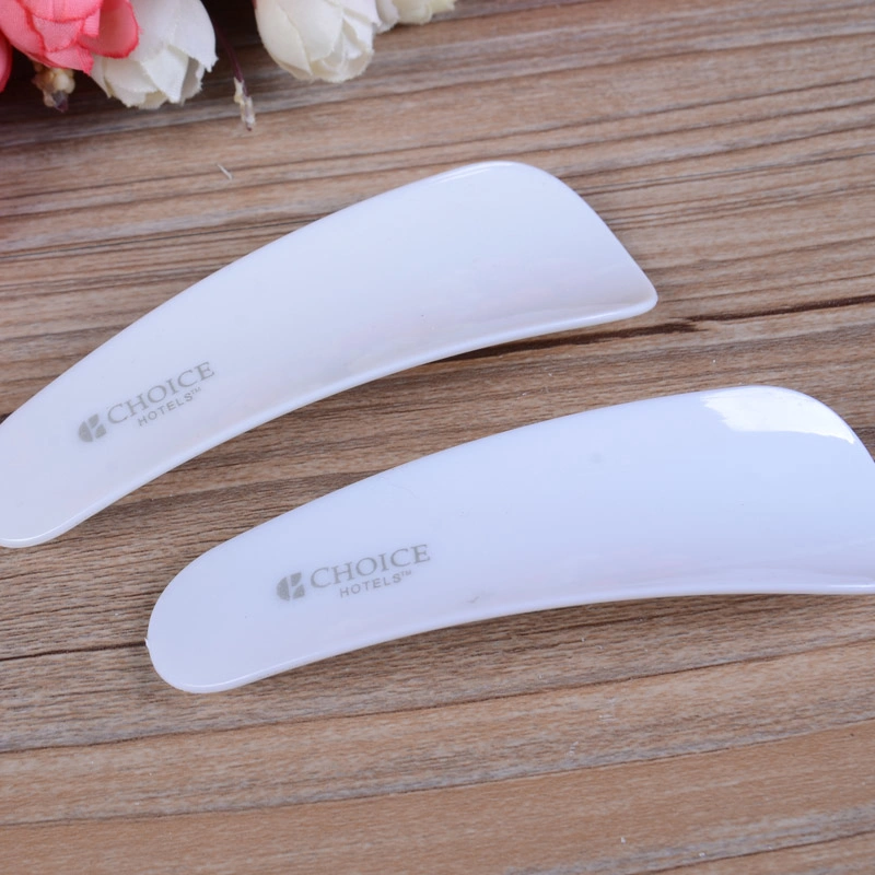 Small Hotel Shoehorn Hotel Amenities /Supply / Customized Personalized Plastic Shoehorn with Logo