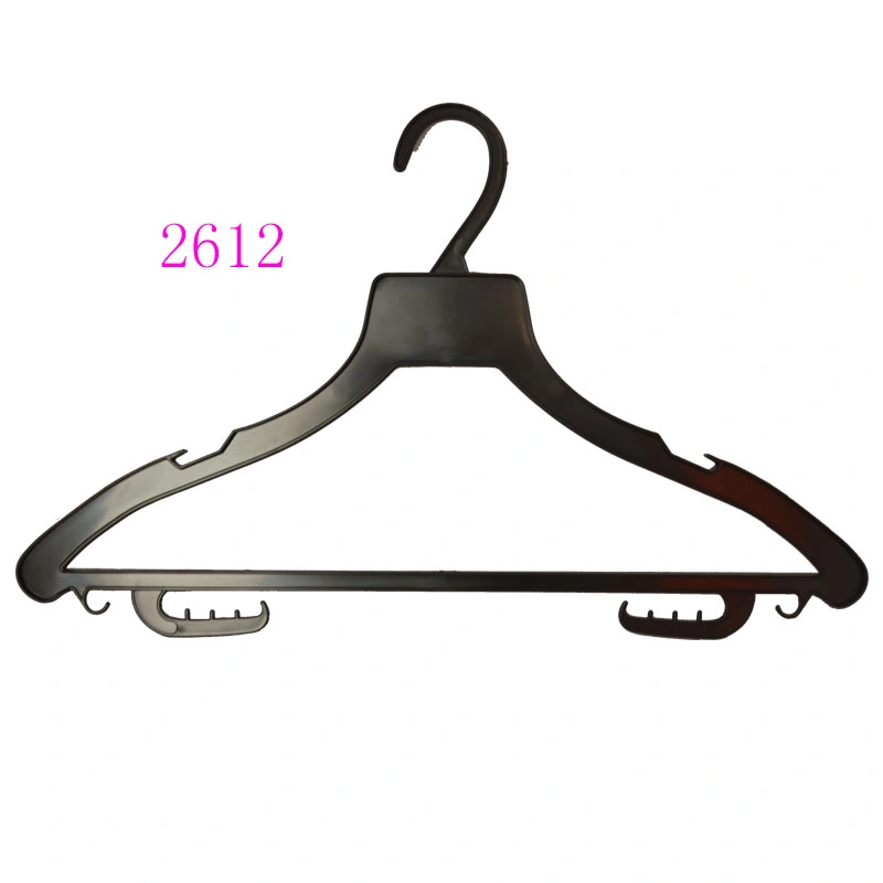 Hotel Laundry Room Dedicated Black Full Plastic Bottom Hook Hanger